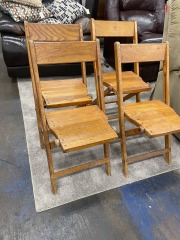Snyder Chair Co Vintage Wood Folding Chair (each)