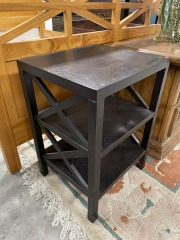 Lil Dark Farmhouse Style Side Table