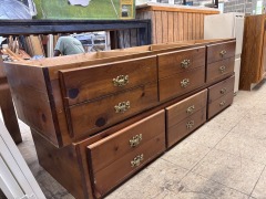 Lower 3-Drawer Cabinet with Gold Pulls