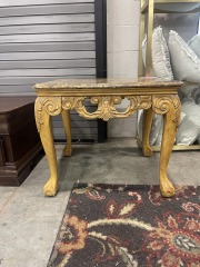 Faux Marble Top Table