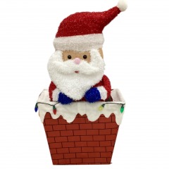 42\u201d Animated Twinkling Santa