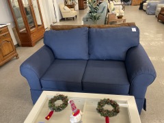 Navy Blue Love Seat