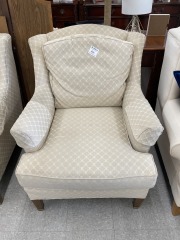 Off White Club Chair