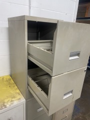 Biege Two-Drawer Filing Cabinet