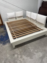 Pottery Barn Stuff-Your-Stuff Platform Full Bed Frame
