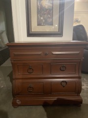 3 Drawer Dark Brown Night Stand