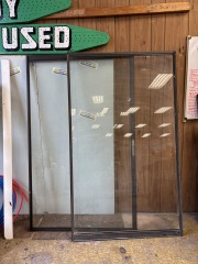 Black Sliding Glass Door SET