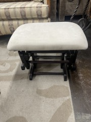 Brown and Cream Glider Foot Stool