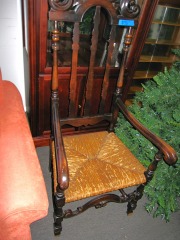 Carved Wooded Arm Chair