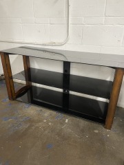 Sleek Modern 3-Tier TV Stand