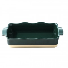 2897 G6 | WILLIAMS SONOMA Emile Henry French Ceramic Ruffled Rectangular Baking Dish - Medium