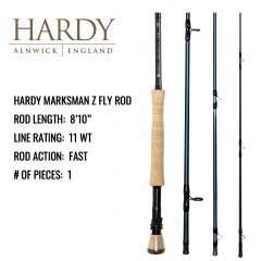 2893 BLK5 | Hardy Marksman Z Fly Rod - 1 Piece