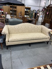 Gold Floral Pattern Sofa