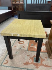 Faux Marble Top Side Table