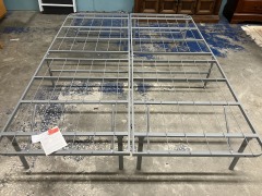 Quenn Grey Metal Bed-frame