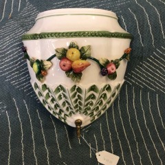 Vintage Andrea By Sadek Lavabo Wall Hanging Planter