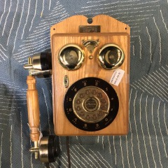vintage spirit of St. Louis Telephone Wall Wooden 1927 Replica