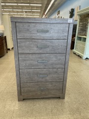 Tall Grey Dresser