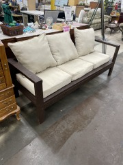 Handmade Solid Wood Outdoor Couch