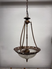 Floral Brass Chandelier