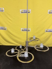 5' Silver Spiral Chandelier