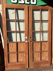 Wood French Door Set