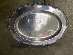 Vintage Ornate Silverplate Platter
