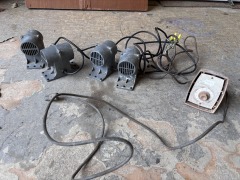 Four Working Massage Motors with Dial