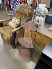 Cute Wicker And Metal Plant stand