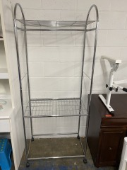 Shiny Metal Closet Shelf