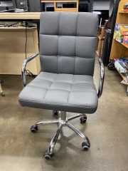 Charcoal & Chrome Office Chair