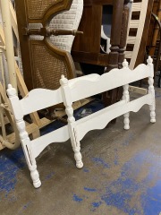 Lil White Twin Head & Footboard