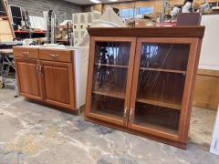 Butler's Pantry Cabinets with Glass Doors