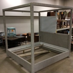 Palecek Woodside Coastal Beach Natural Seagrass Rope Canopy Bed - KING *NEW*