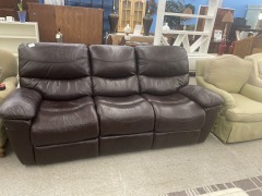Leather Reclining Couch