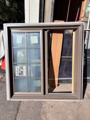 Never Installed Larger Vinyl Window with Screen