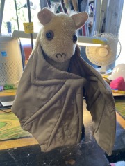 Vintage Stellaluna Plush Bat Puppet