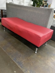 Long Red Ottoman