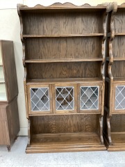 ETHAN ALLEN ROYAL COLONIAL BOOKCASE\/CHINA DISPLAY