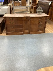 ANTIQUE 8 DRAWER 1 DOOR 77\