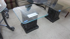 Glass Pedestal End Table (EACH)