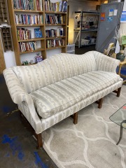 Vintage Harden Scroll Arms Striped Couch