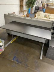 Black & Metal Work Station