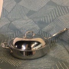 All-Clad 4-Quart stainless steel saut\u00e9 pan