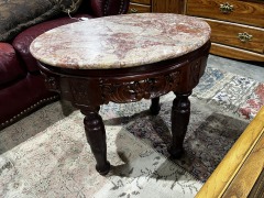 Marble-top parlor\/side table 2769