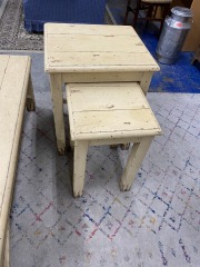 Rustic Farmhouse Nesting Tables (Set of 2)