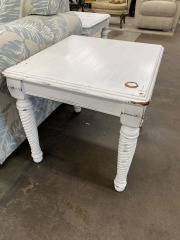 White Painted Side Table (Each)
