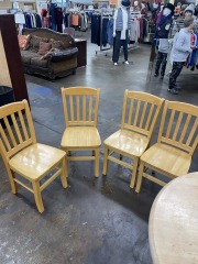 Simple Wood Farmhouse Dining Chair (Each)