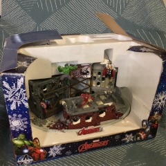 Marvel Pre-lit House Porcelain Village Decor With Constant Multicolor LED Lights