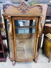 Victorian Oak China Cabinet